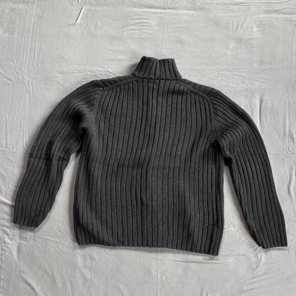 J. Crew Ribbed Cotton Zip Cardigan Sweater - Picture 2 of 4